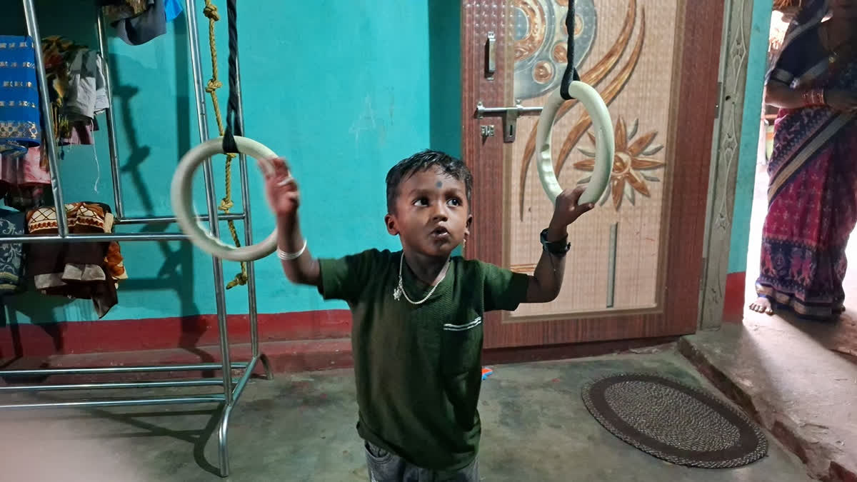 Priyanshu Mallick of Odisha's Kendrapara has entered the India Book of Records by performing the maximum number of backflips in one minute using discs and rope that too at the tender age of two years and 11 months.