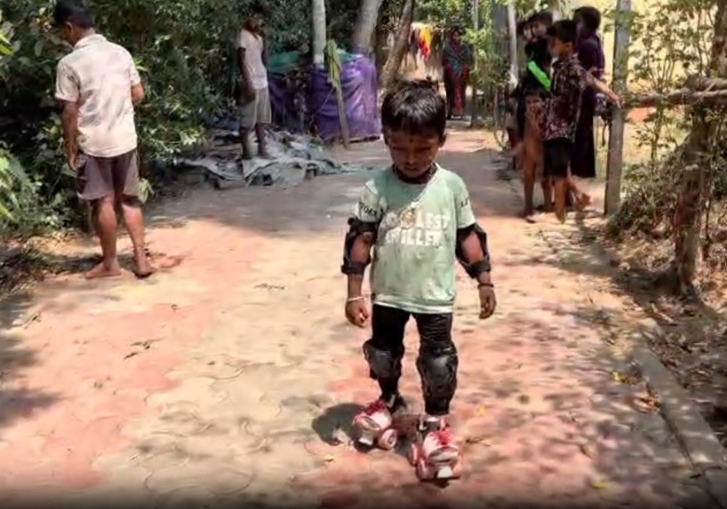Priyanshu Mallick of Odisha's Kendrapara has entered the India Book of Records by performing the maximum number of backflips in one minute using discs and rope that too at the tender age of two years and 11 months.
