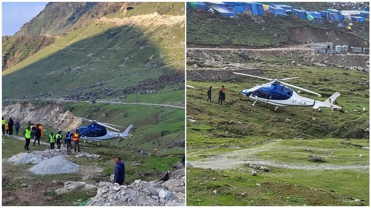 Close Shave in Kedarnath: Helicopter Emergency Landing Averts Disaster Close Call in Kedarnath: Helicopter Emergency Landing Averts Disaster