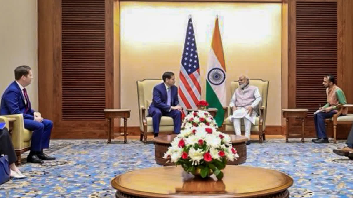 PM મોદીને મળતા અમેરિકાના વિદેશ મંત્રી માર્કો રૂબિયો