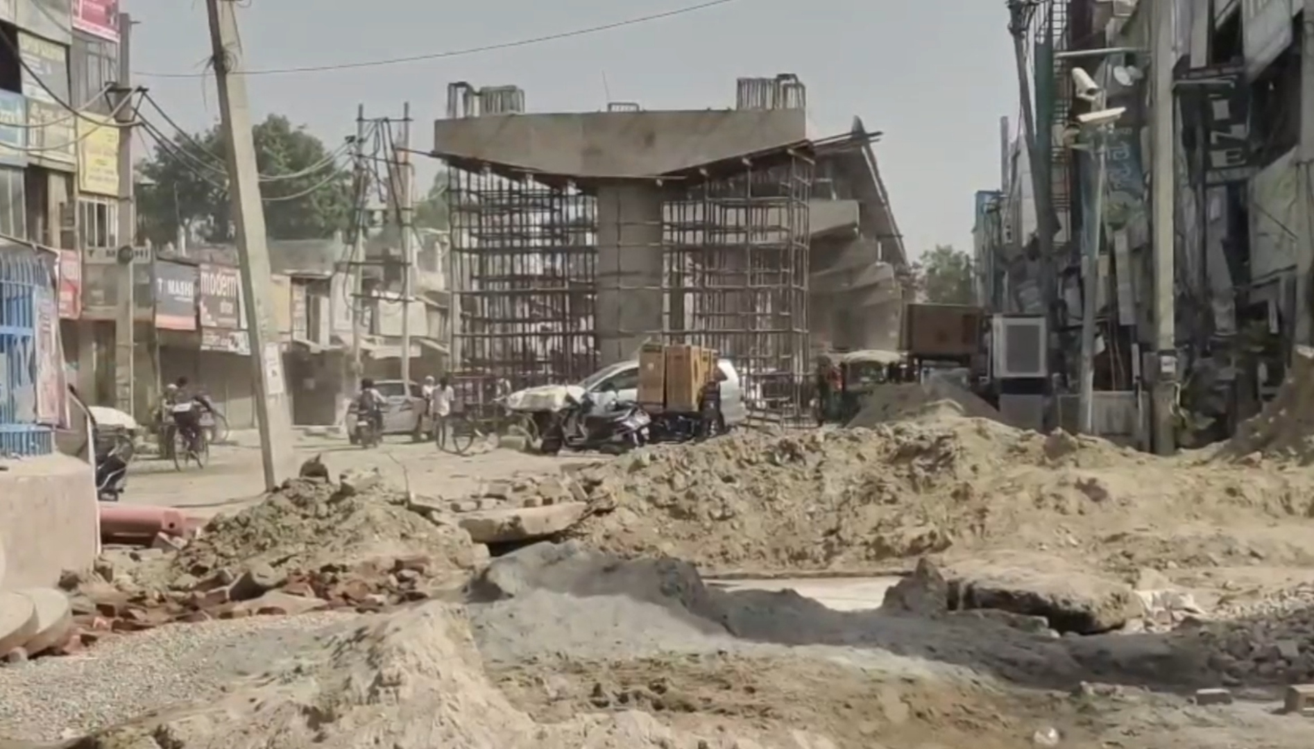 Traffic jam on Karnal roads people getting troubled
