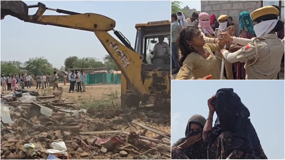 Bulldoze Action in Barmer