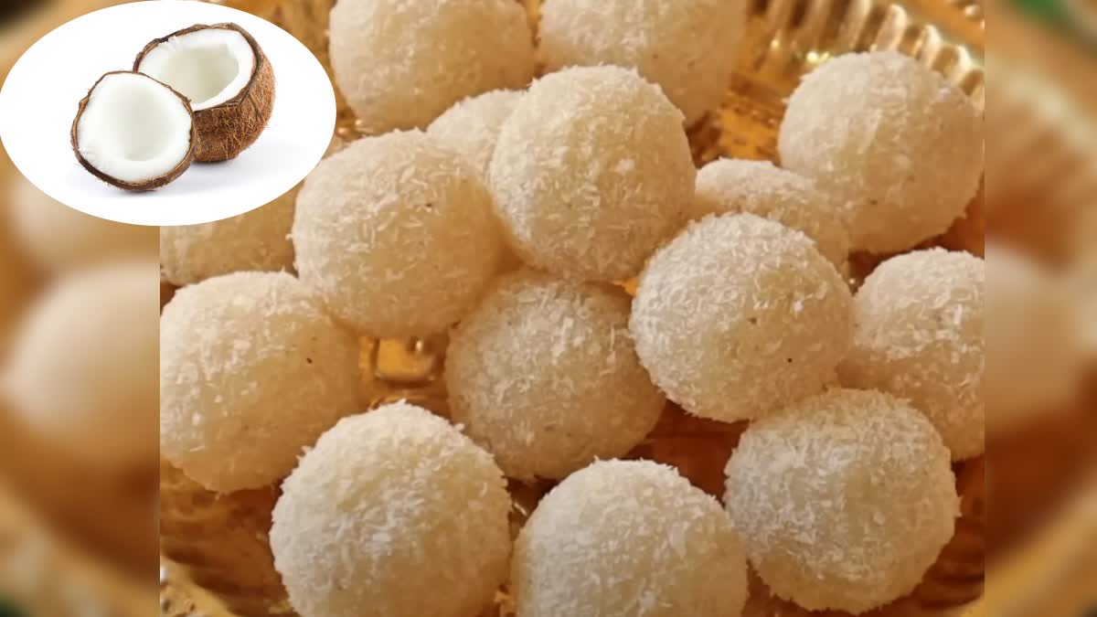Kobbari Laddu Making Process