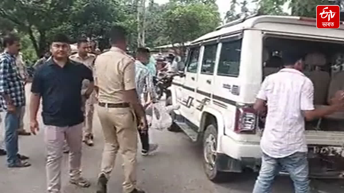 Crime scene recreation of accused in murder of tribal girl by Nagaon police