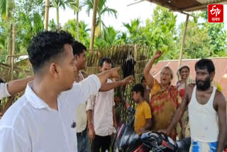 The evicted people from Uriamghat have made their way to Kaliabar