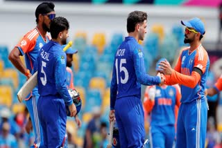 Players of Indian and Afghanistan cricket team