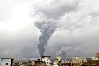 Clouds of smoke rise after Israel attacks Yemen's capital