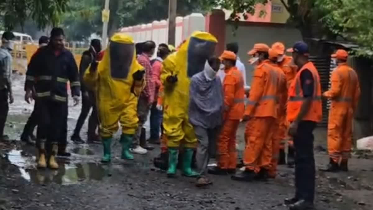 chlorine gas leak in nagpur water treatment plant several hospitalised, Urdu News