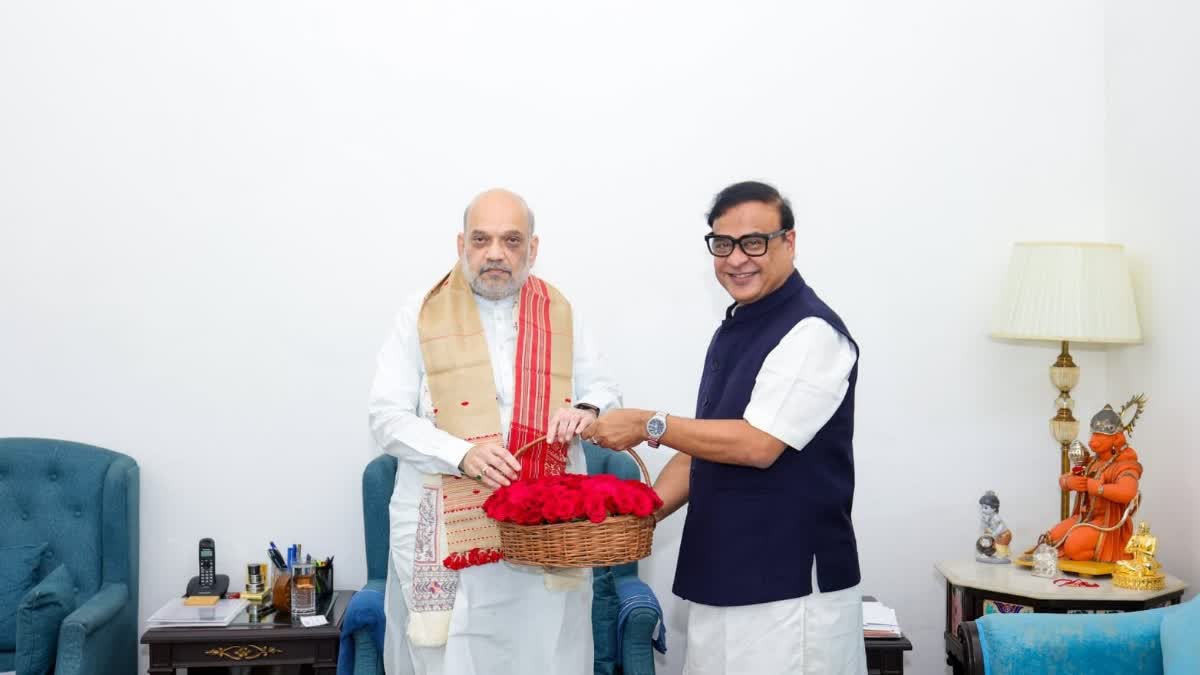 Himanta Biswa Sarma meets Amit Shah
