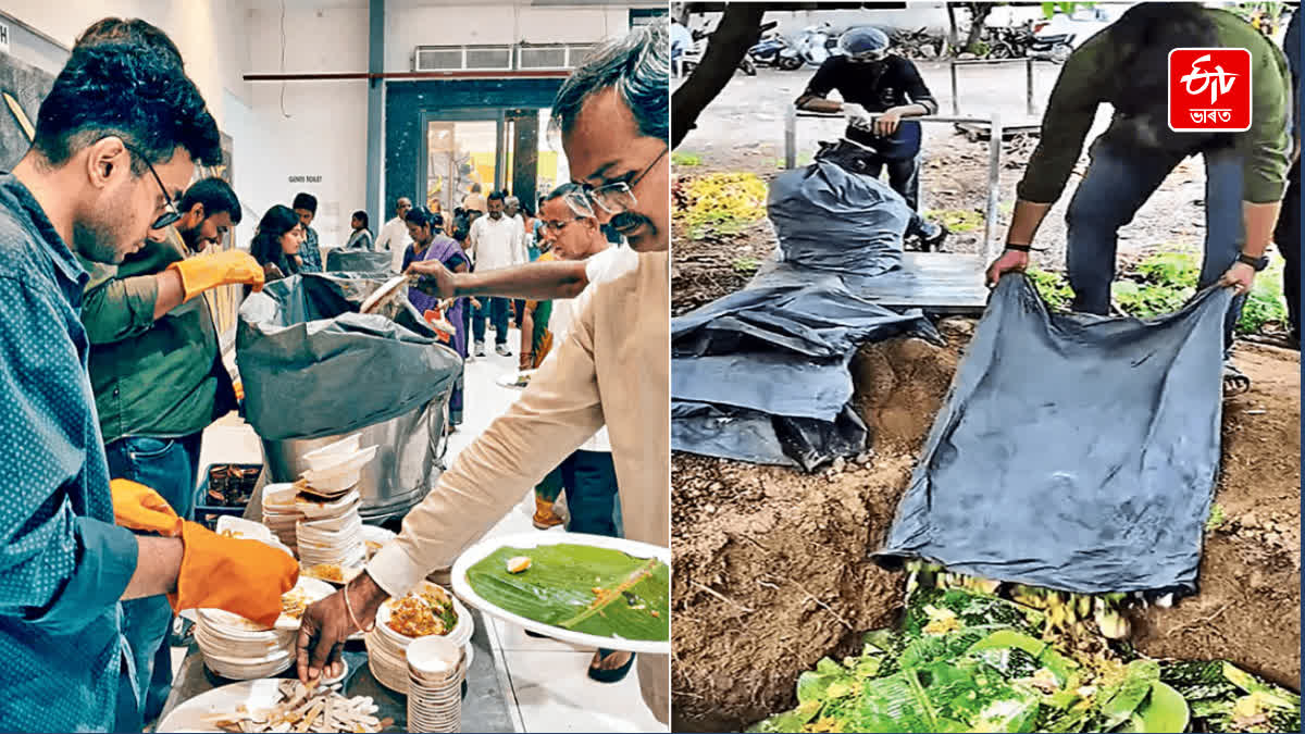 They Arrive, Serve Food and Bury the Waste : Hyderabad IT Professionals 'Zero Landfill' Mission