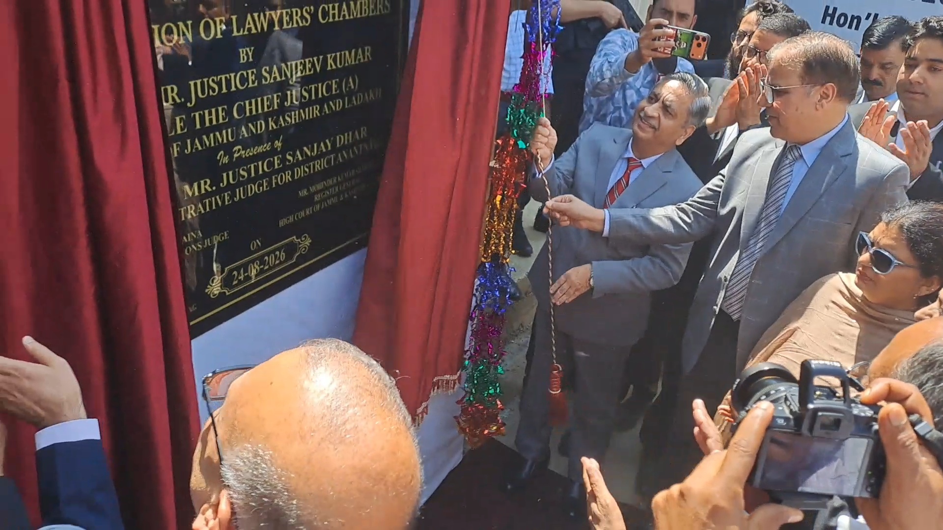 Chief Justice Sanjiv Kumar inaugurates renovated facilities of Lawyers Chambers at Anantnag Court Complex, Urdu News