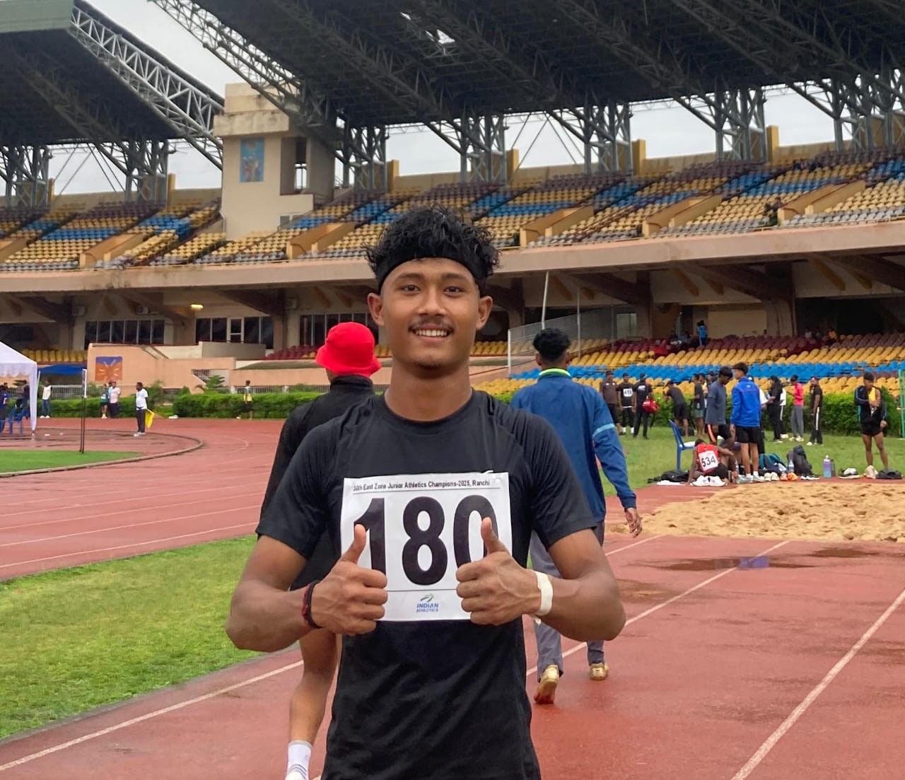 Jyotishman Baruah won the gold medal at the National Level East Zone Athletics