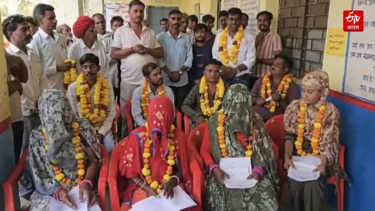 घूंघट में ली शपथ: कोटा की गिरधरपुरा पंचायत में भूरी बाई बनीं निर्विरोध सरपंच, पूरा कोरम भी बिना चुनाव जीता