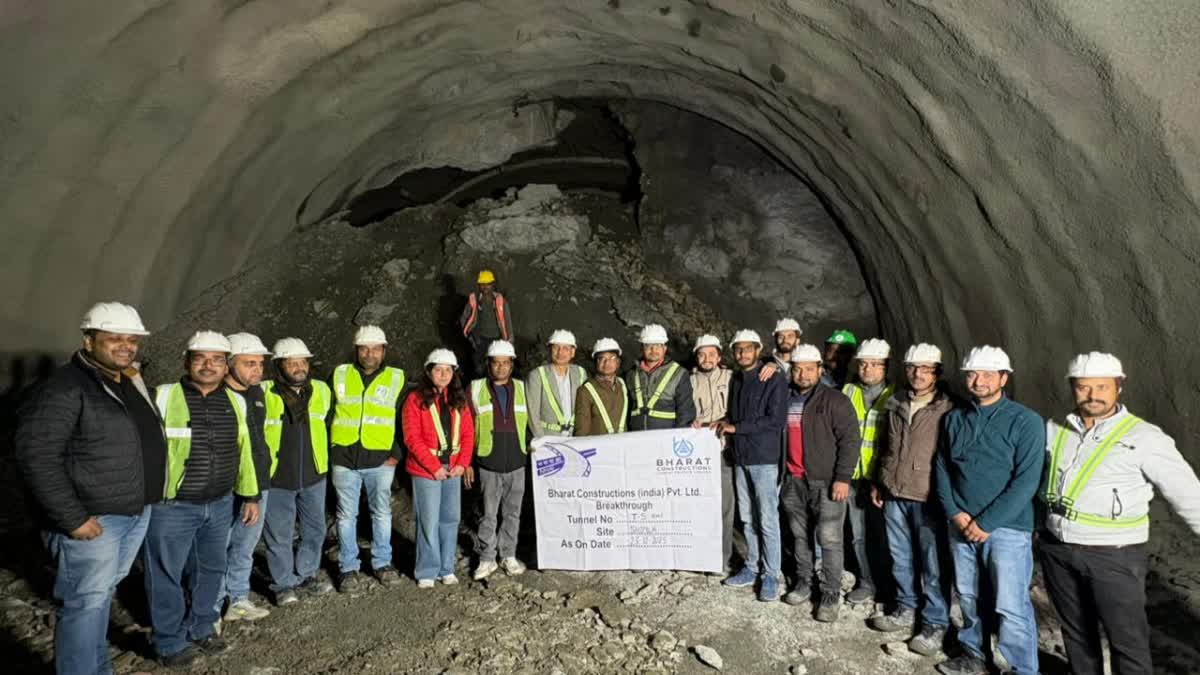 Tunnel 5 Both ends meet at Shimla Bypass