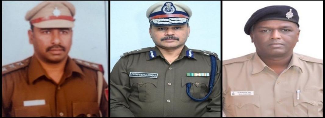 Faridabad Joint Commissioner of Police Rajesh Duggal was awarded the President Police Medal