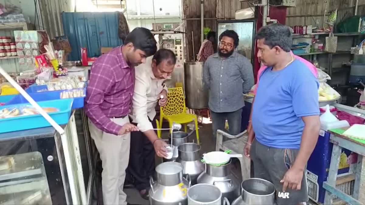 Food Safety Officials Inspects Milk Centers