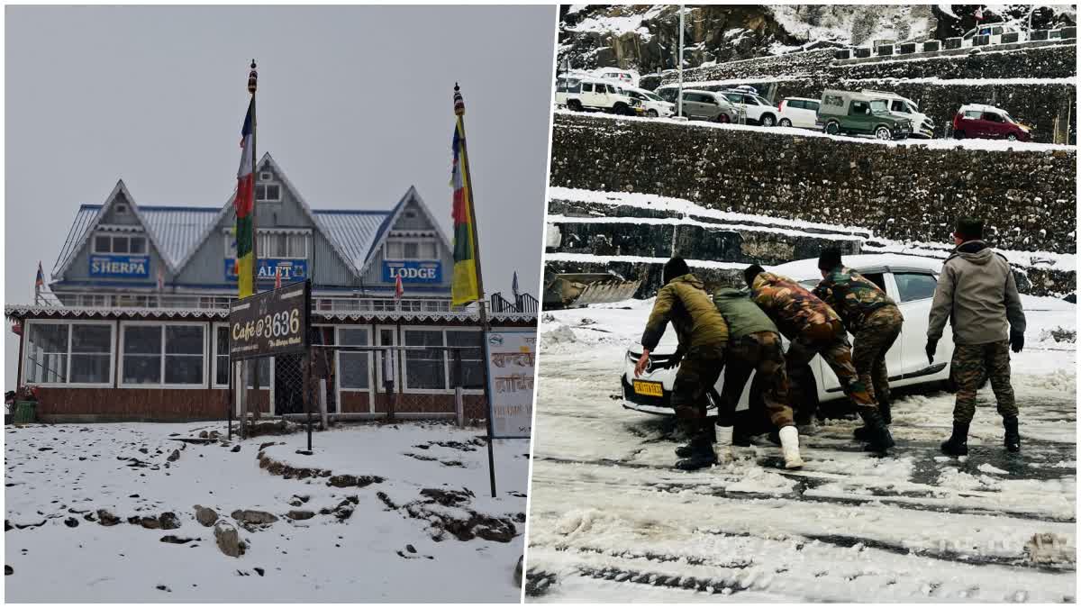 heavy snowfall in Sikkim