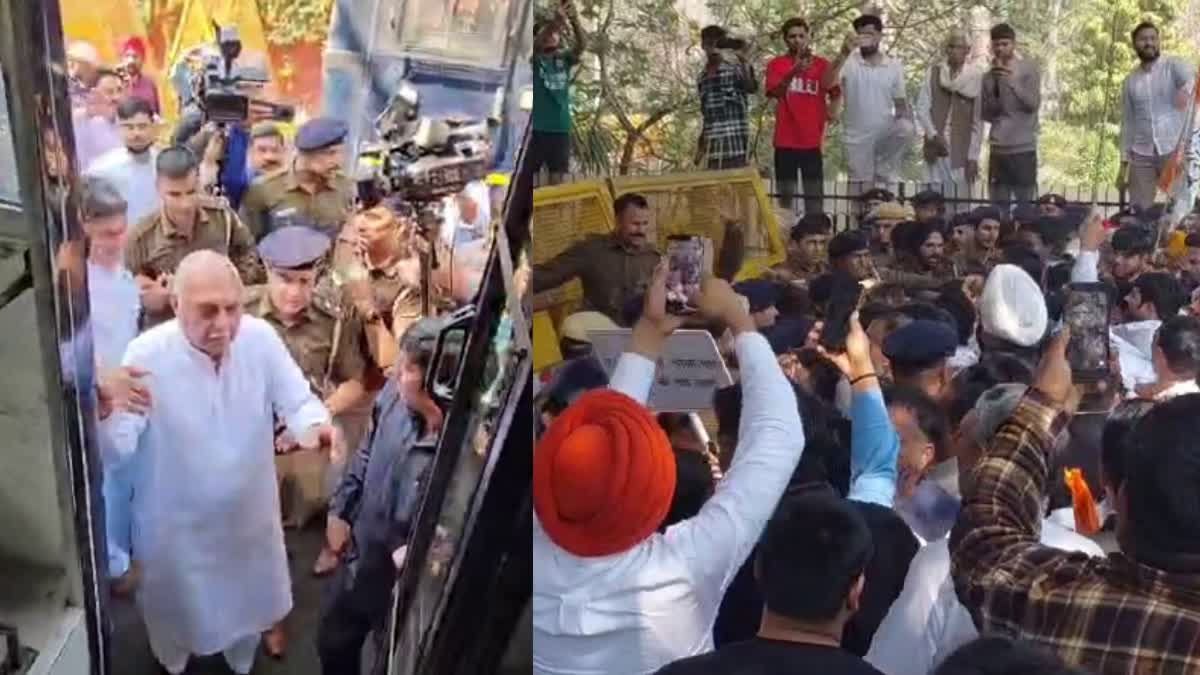 Congress Protests in Chandigarh