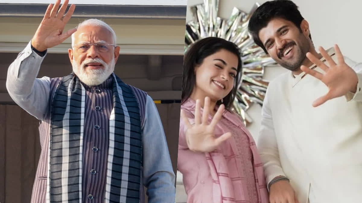 Prime Minister Narendra Modi congratulates Vijay Deverakonda and Rashmika Mandanna