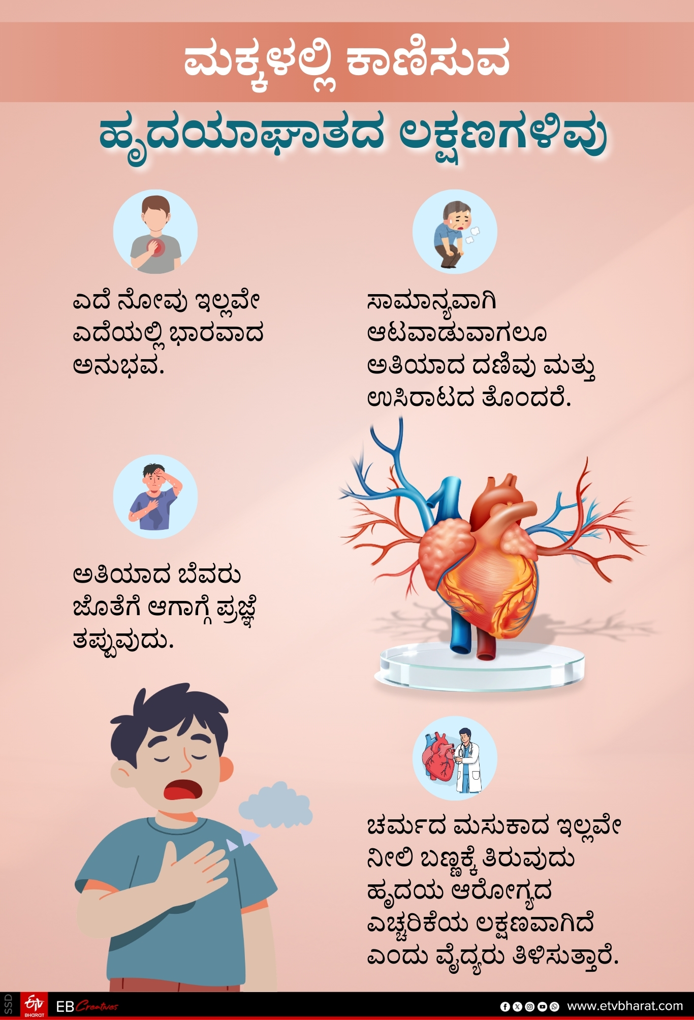 causes of heart attack  How to prevent heart attack  heart attack  ಚಿಕ್ಕಮಕ್ಕಳಲ್ಲಿ ಹೃದಯಾಘಾತ