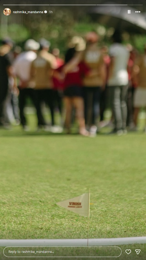 Vijay Deverakonda's post on Virosh Premier League