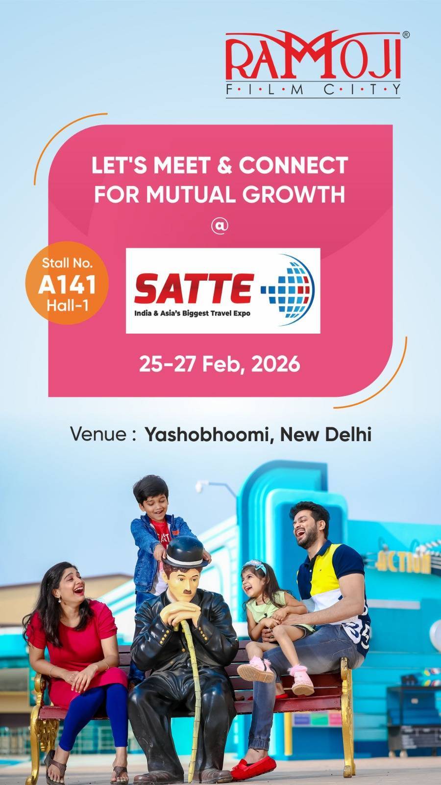 Ramoji Film City Steals The Spotlight At SATTE 2026, Welcomes Guests To Mega 46-Day Carnival