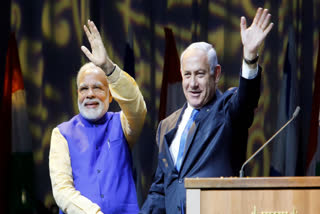 PM MODI AND Israel PM Benjamin Netanyahu