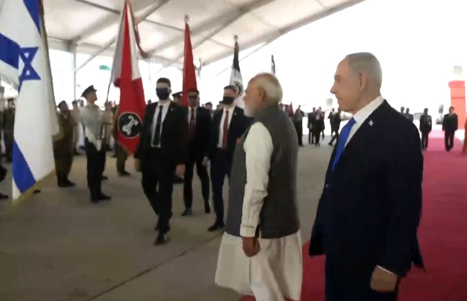 PM Modi receives Guard of Honour during state-visit to Israel