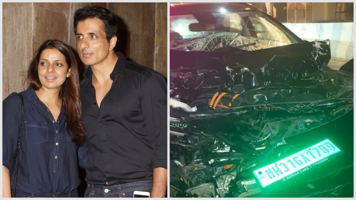 sonu soods wife sonali soods car met with an accident