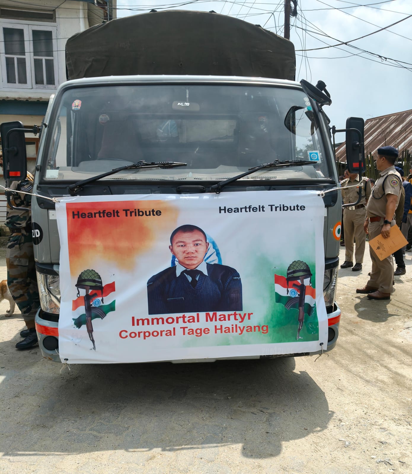 IAF Corporal Tage Hailyang Laid To Rest In Arunachal