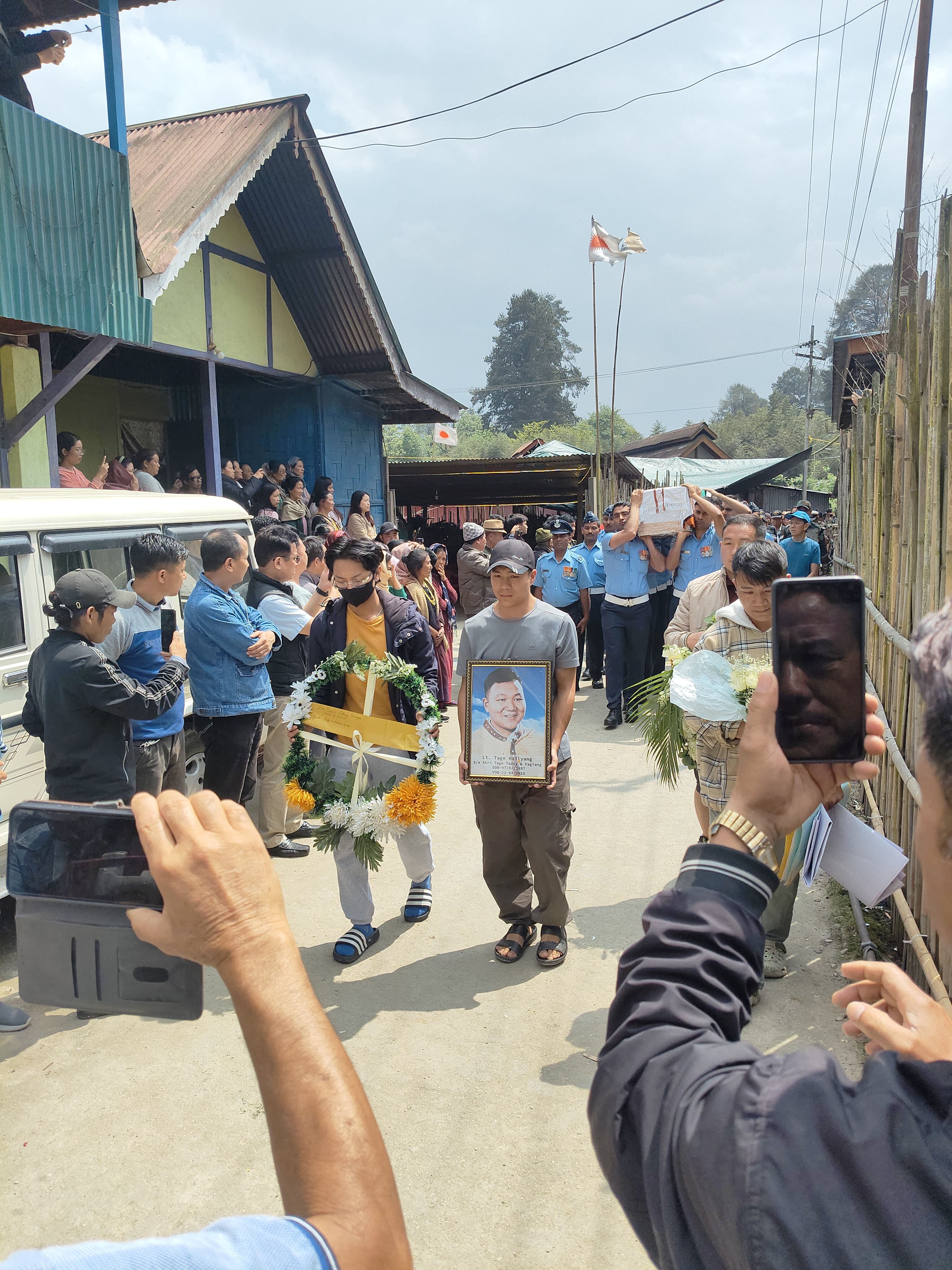 IAF Corporal Tage Hailyang Laid To Rest In Arunachal