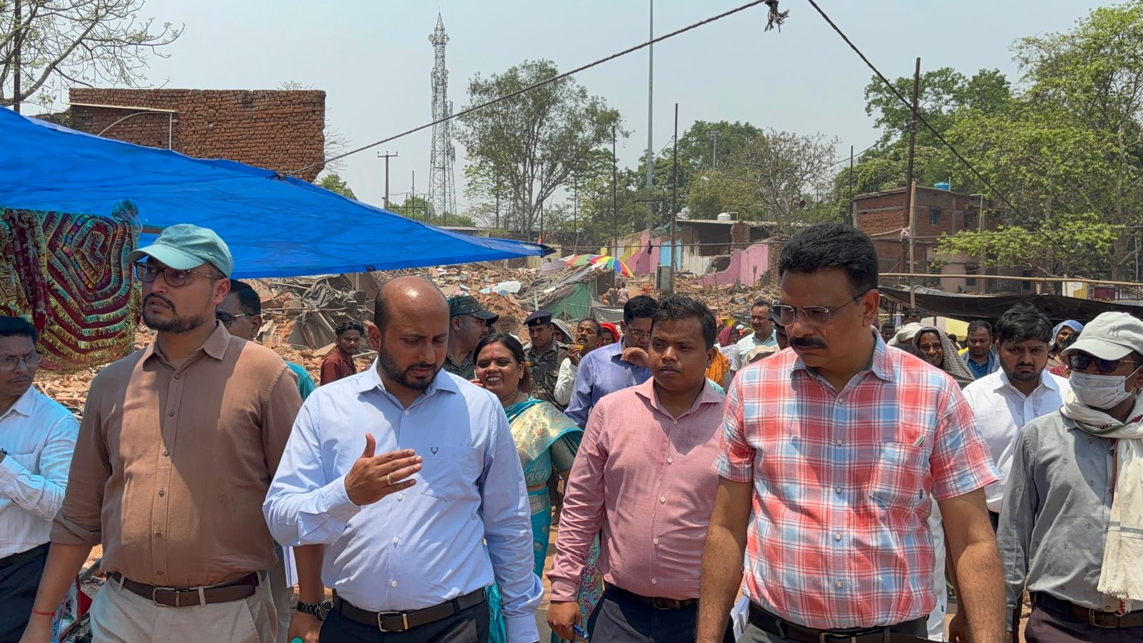 DC Inspected Rajrappa Temple