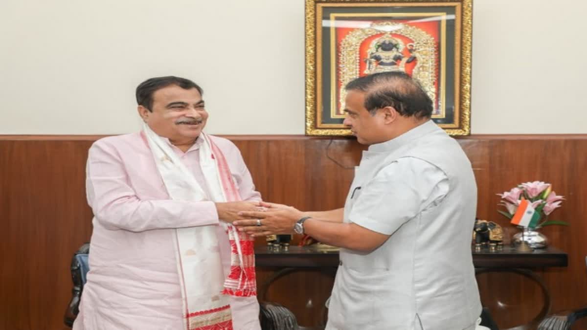 Assam CM meet Nitin Gadkari