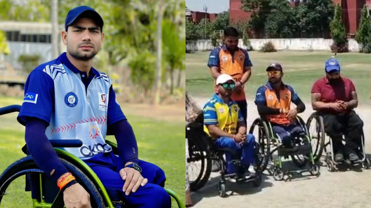 Wheelchair cricketer Manoj Dhakad