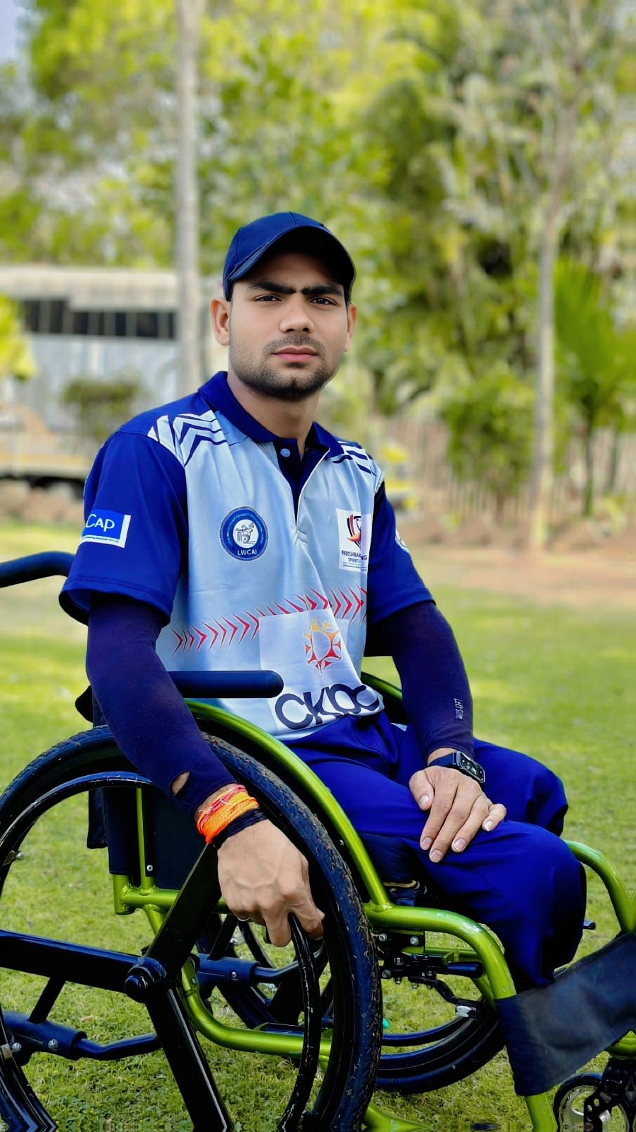 Wheelchair cricketer Manoj Dhakad