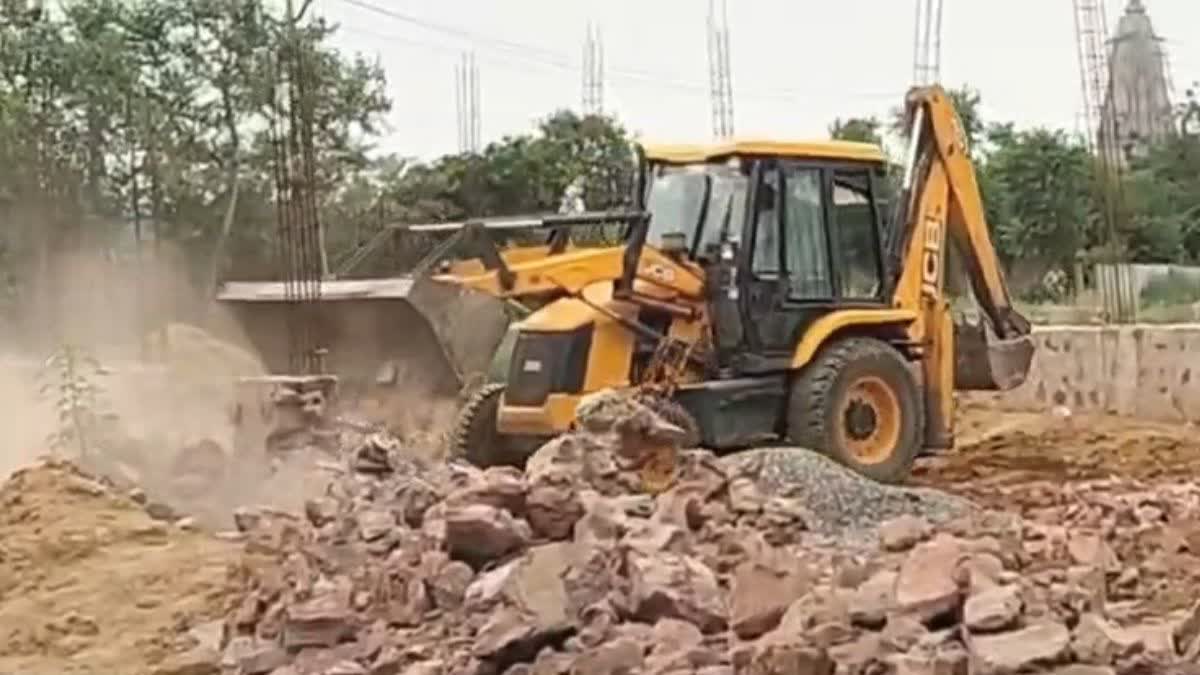 Illegal colony demolition Nuh