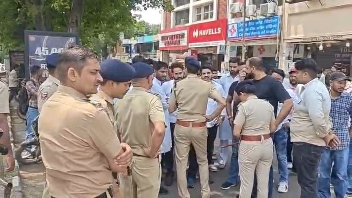 Chandigarh Youth Congress Protest