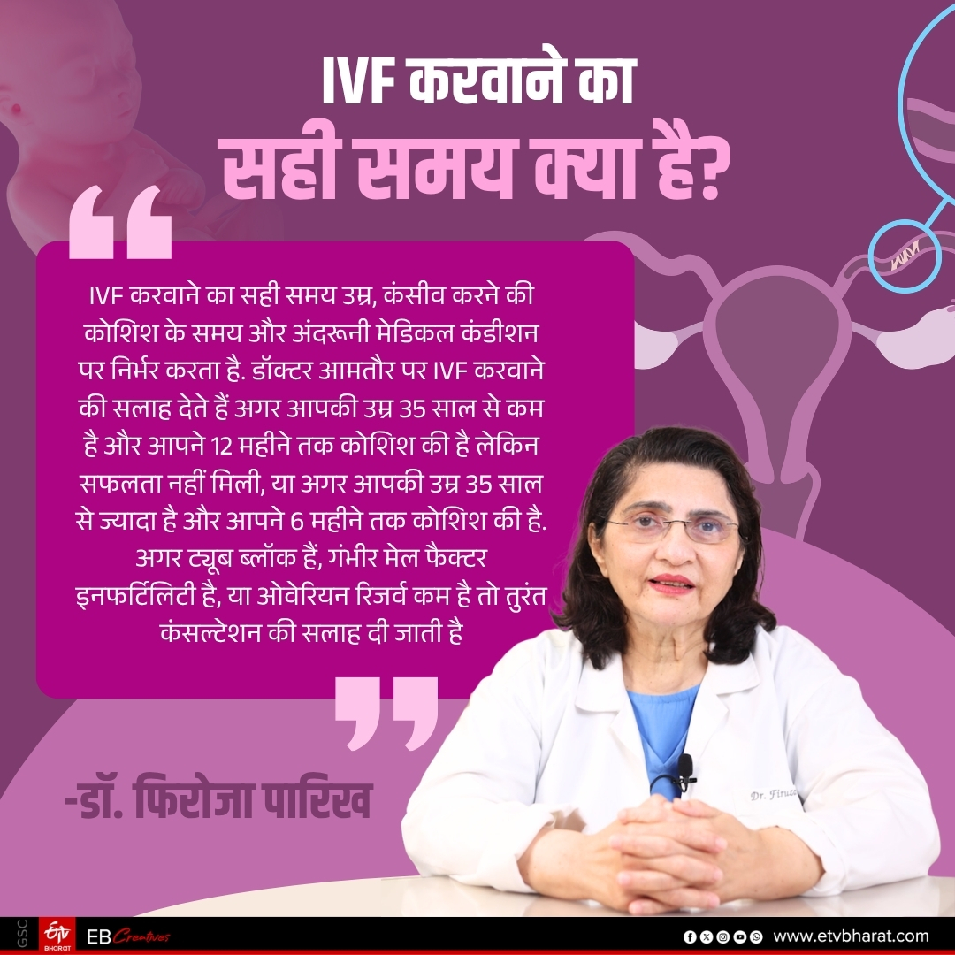 When should couples consider IVF treatment? Can women with a low egg count undergo IVF? Find out from Dr. Firoza Parikh.
