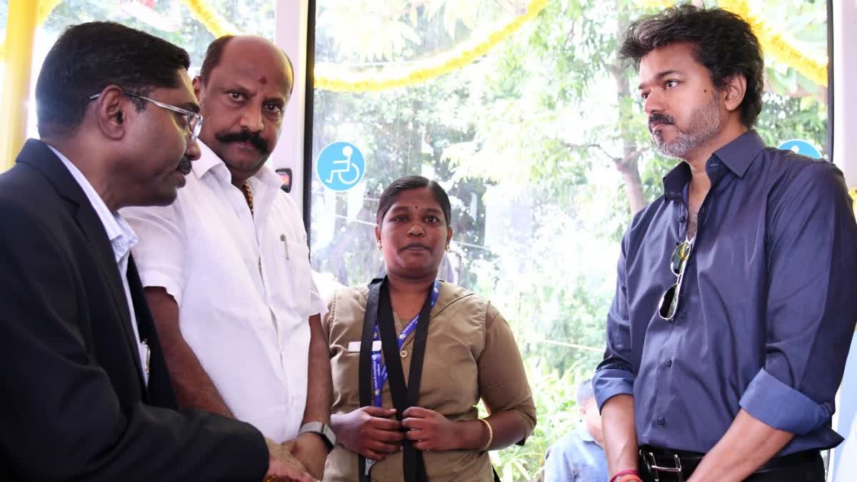 பேருந்துகளின் சேவையை தொடங்கி வைத்த முதலமைச்சர் விஜய்