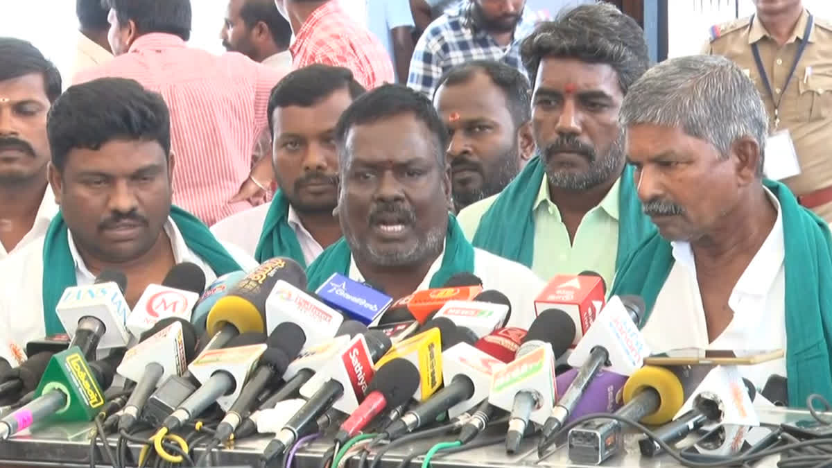 பரந்தூர் விவசாயிகள் போராட்டக்குழு தலைவர் சுப்பிரமணியன் செய்தியாளர் சந்திப்பு