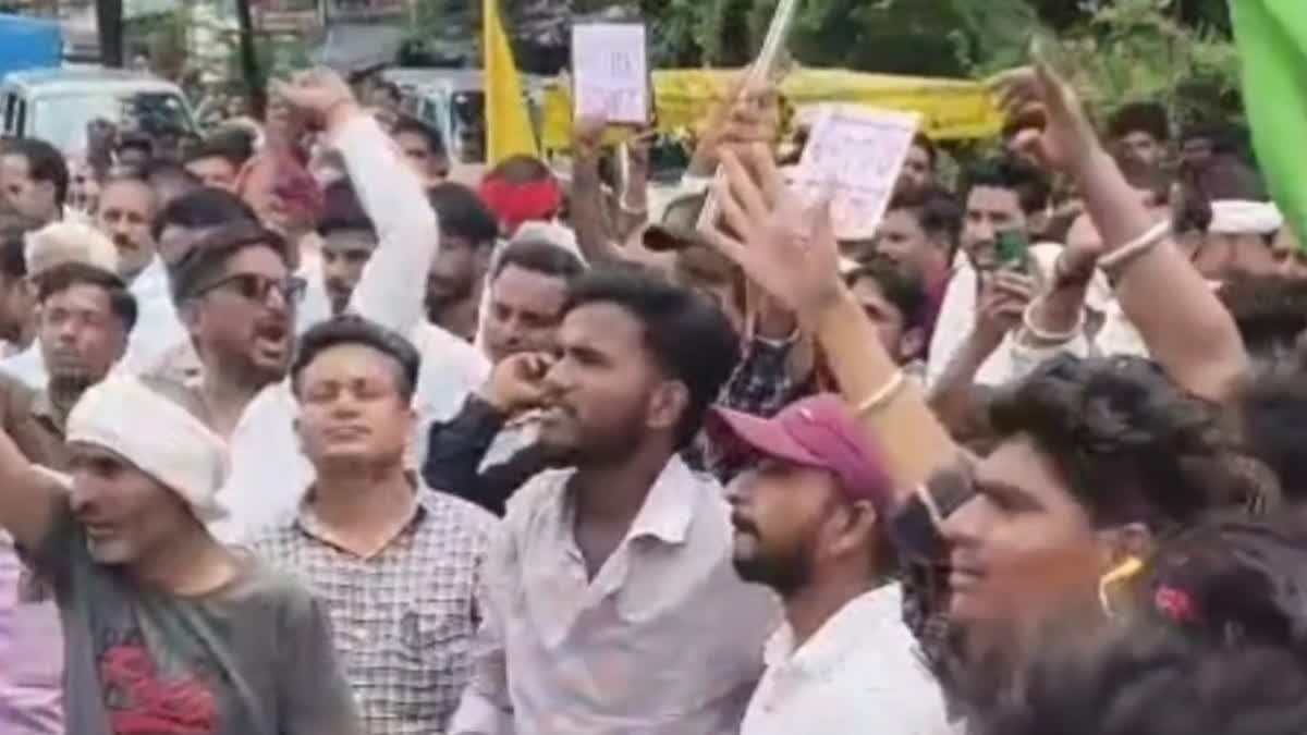 supporters demonstrating