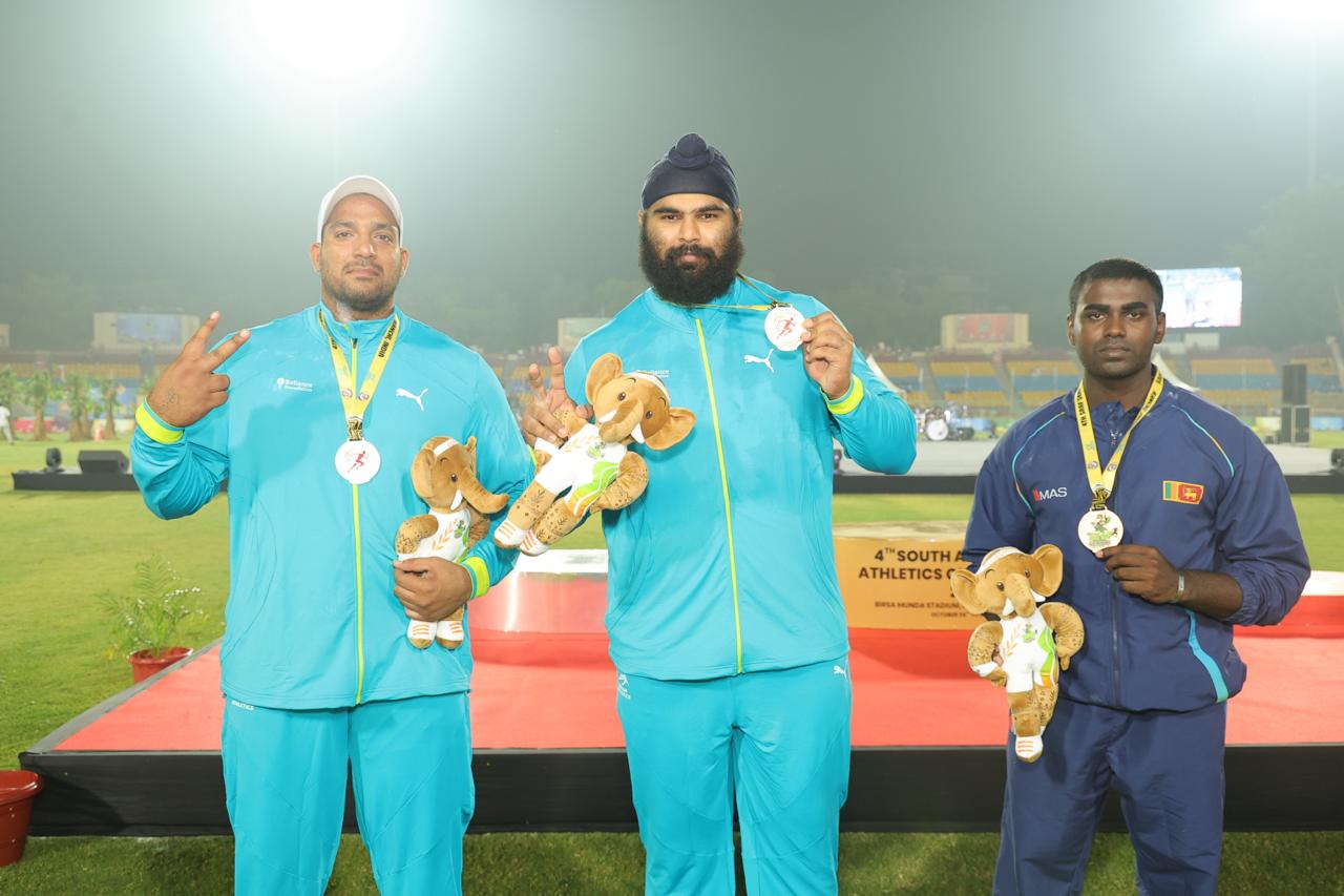 India won five gold medals on first day of South Asian Senior Athletics Championships in Ranchi