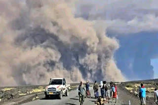 ઈથોપિયામાં જ્વાળામુખી સક્રિય થયા બાદ રાખના વાદળો