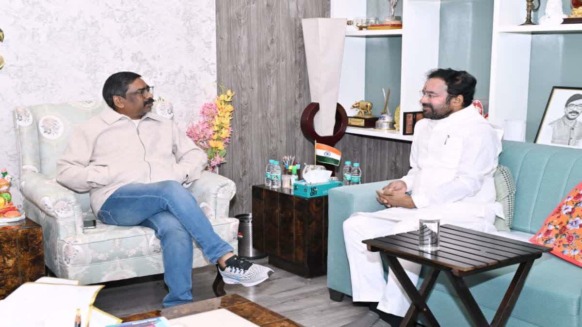 union-coal-minister-g-kishan-reddy-met-with-cm-hemant-soren-in-ranchi