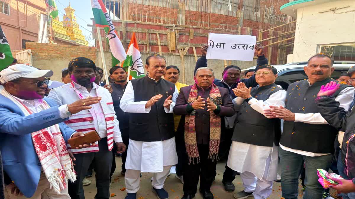 Congress leaders celebrated PESA festival after Hemant cabinet approved PESA Act for Jharkhand