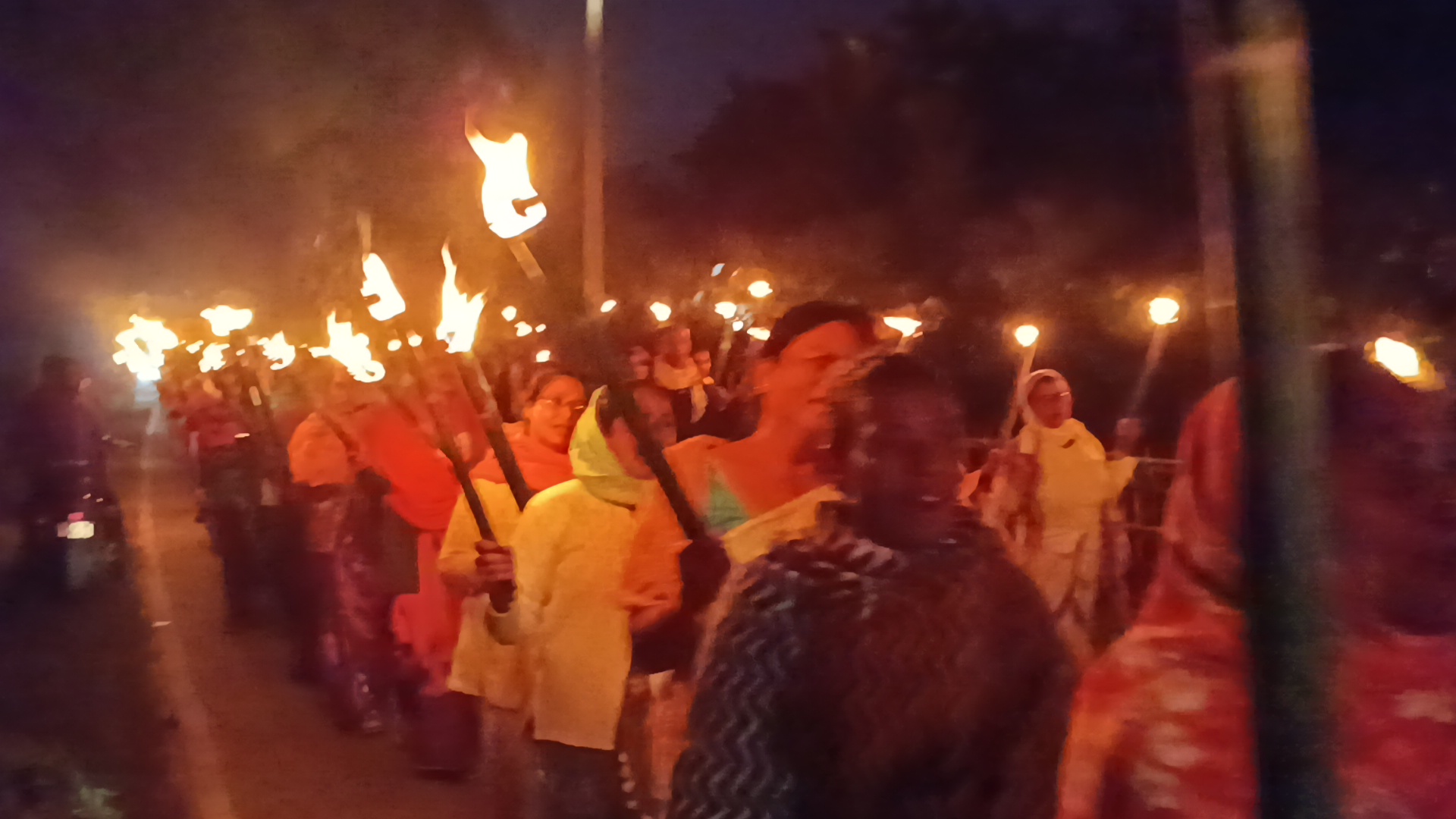 Nath Yogi Sammilani protested demanding satellite autonomy