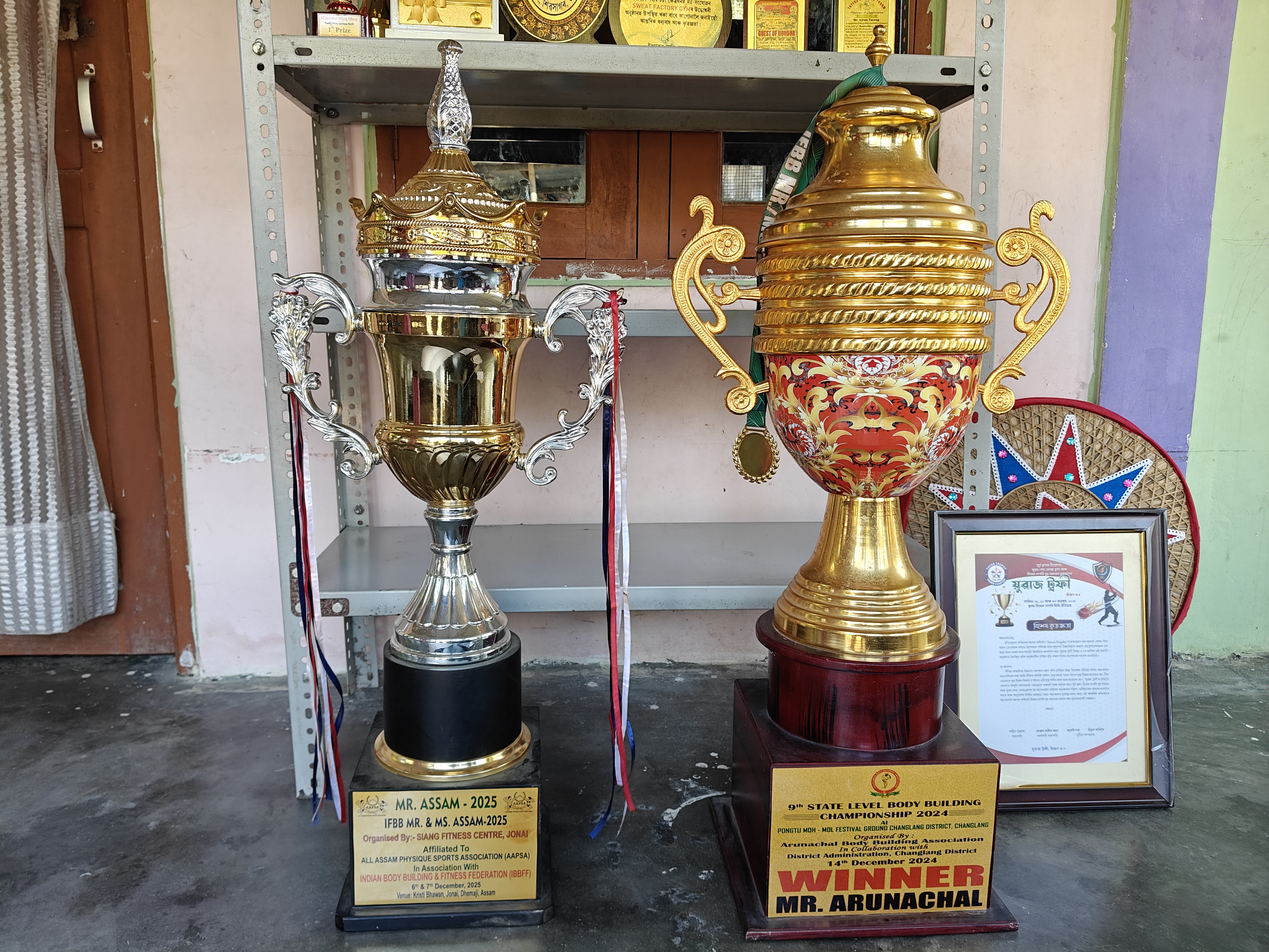 Kiran Tayeng from Jonai has gained fame in an international bodybuilding competition