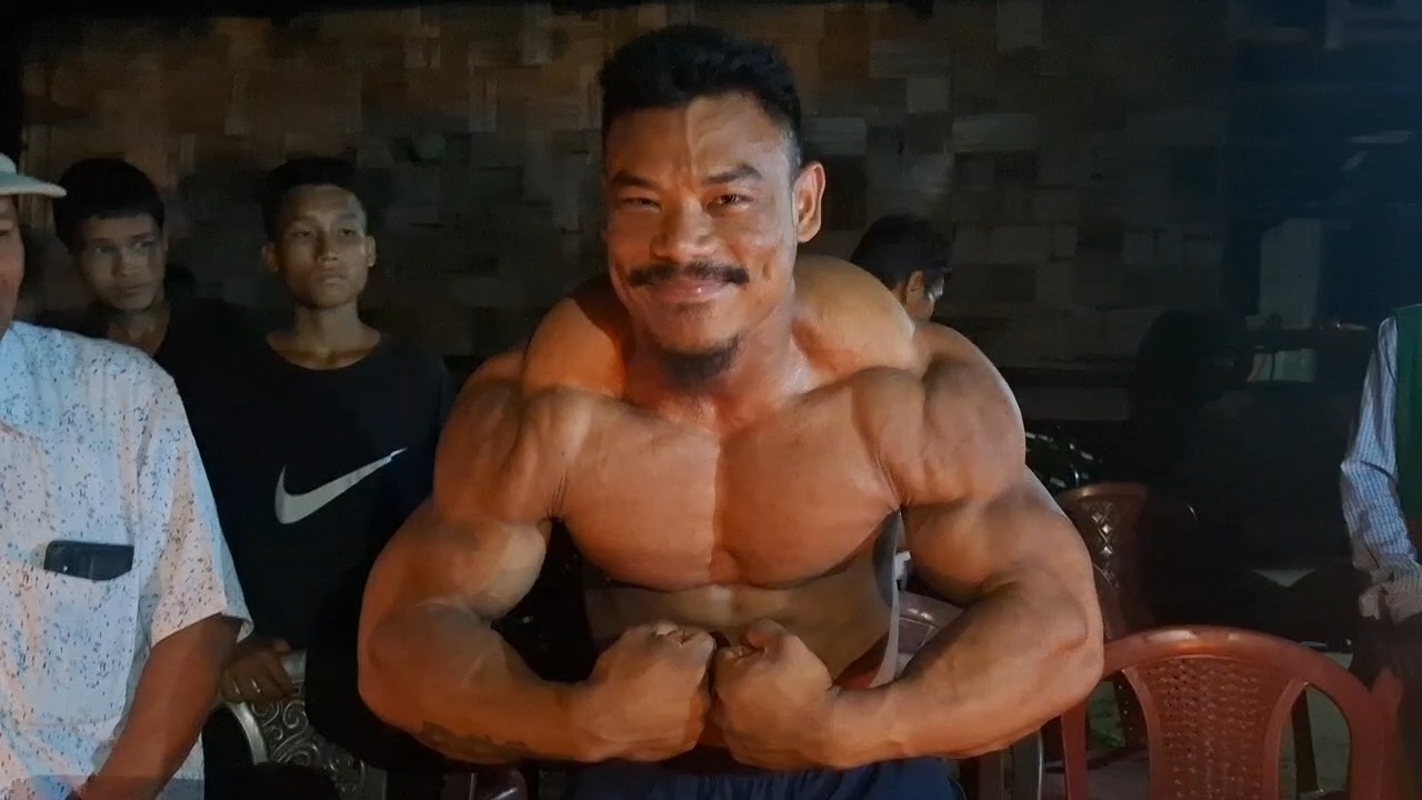 Kiran Tayeng from Jonai has gained fame in an international bodybuilding competition