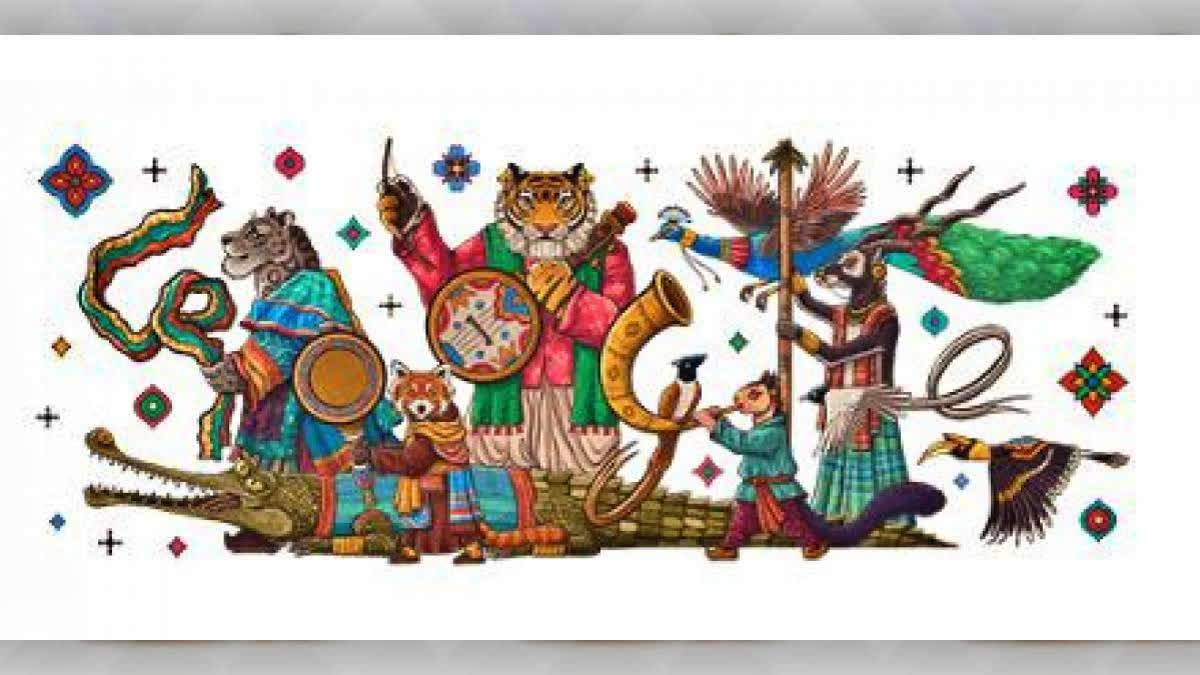 Google Celebrates India's 76th R-day With 'Wildlife Meets Culture' Doodle Google marks India's 76th Republic Day with a wildlife-themed doodle by artist Rohan Dahotre, showcasing animals in regional attire celebrating India's diversity and unity.