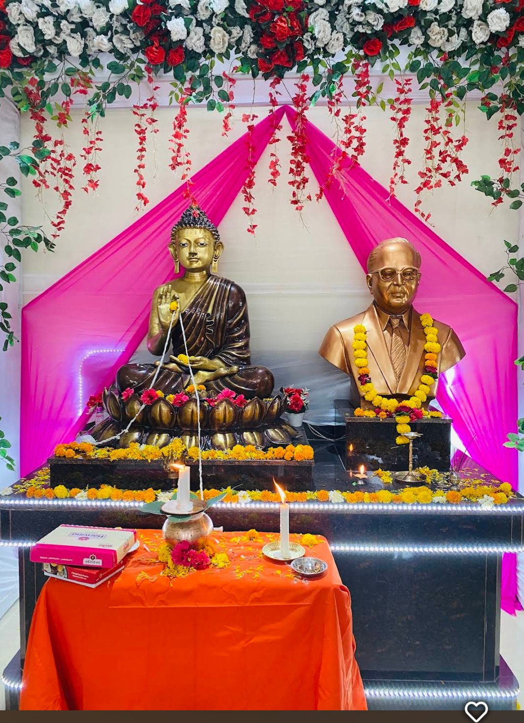 For Ambedkarites in Jabalpur, Republic Day is a religious event with the architect of constitution, Babasaheb BR Ambedkar worshipped alongside Lord Buddha.